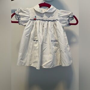 Vintage 90’s Girls Sailboat Dot 24 Month Baby Dress